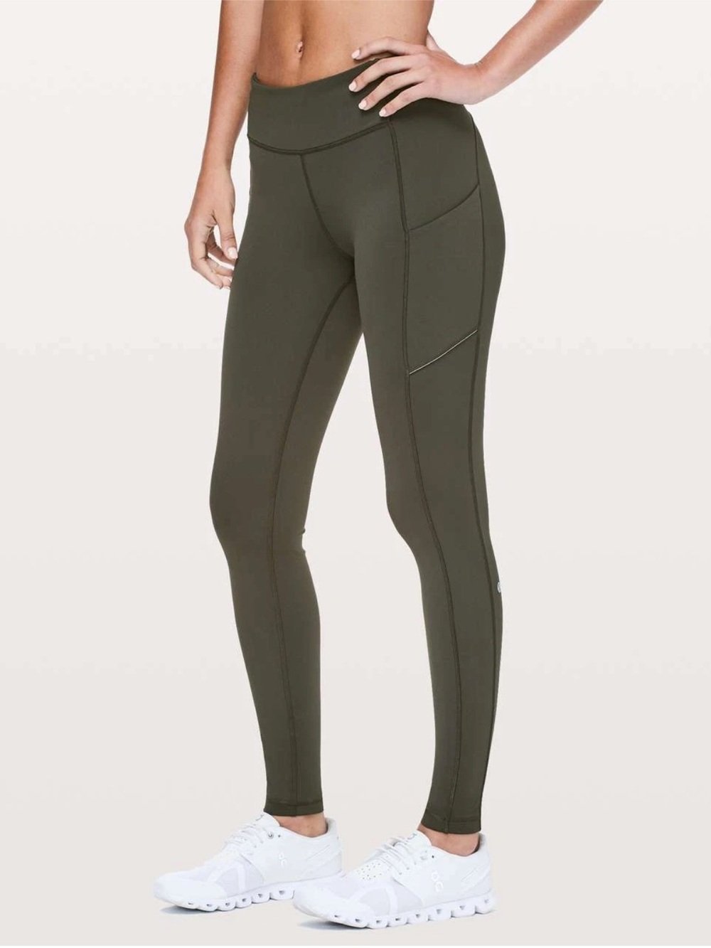 Lululemon Speed Up Tight Leggings Pant Full-On Luxtreme 28" Dark Olive Size 4
